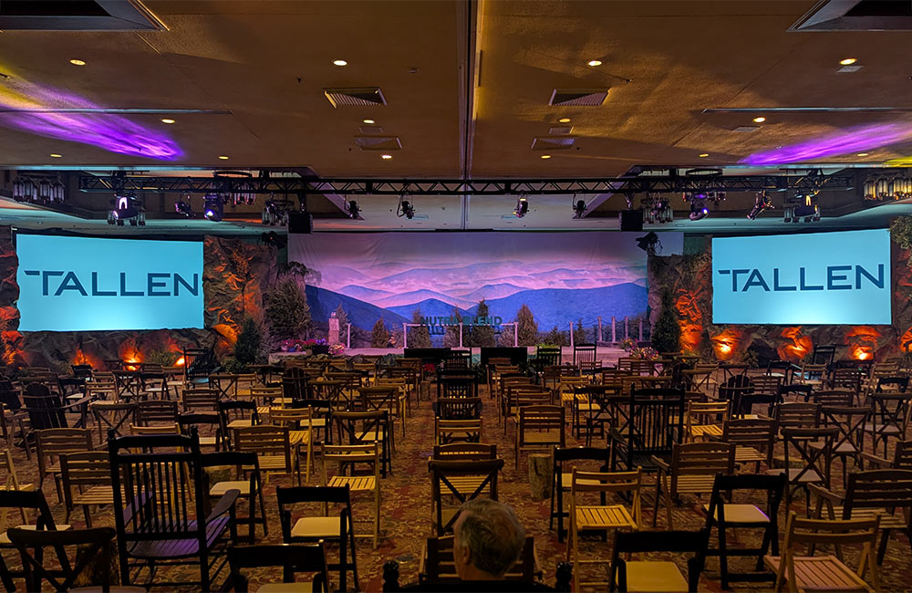 Tallen's event stage design | Scenic Design for Corporate Events